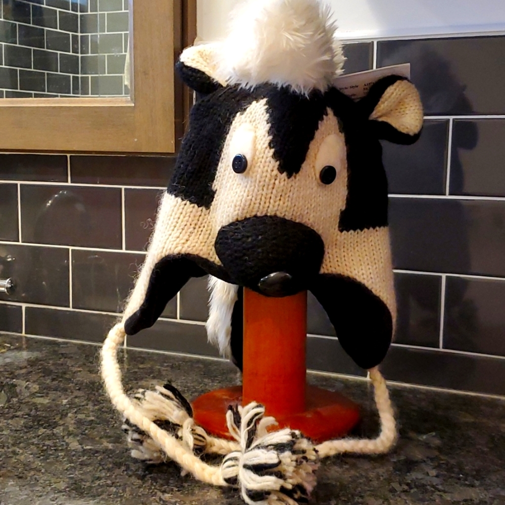 NWT Knitwits Skunk Hat one size fits most.